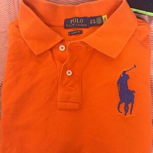 Polo by Ralph Lauren Orange and Blue Kids Polo Shirt